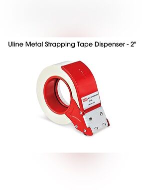 ULINE Red Metal 2” Tape Dispenser NEW
